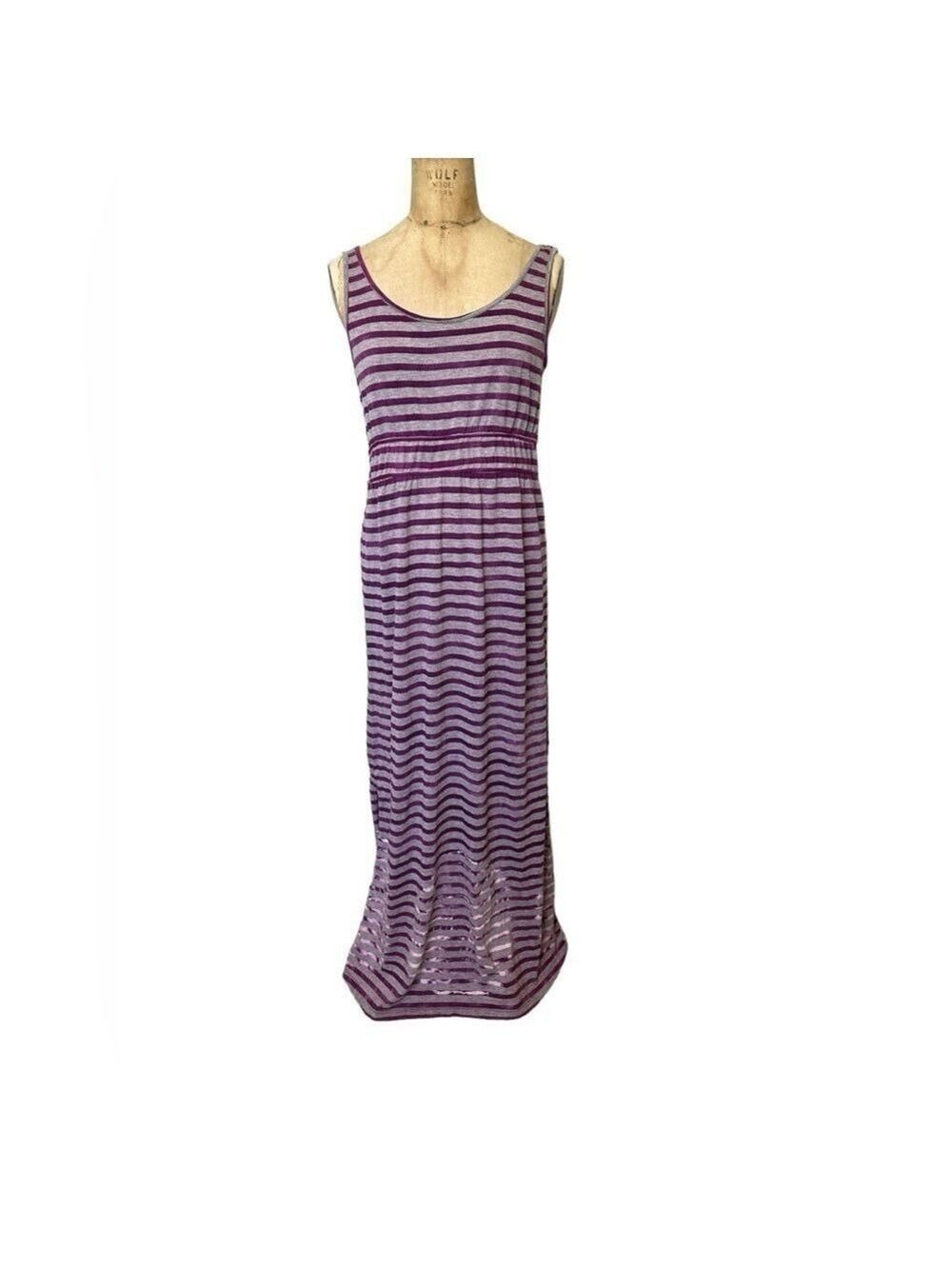 Prana Adrienne Maxi Striped tank Dress size M EUC